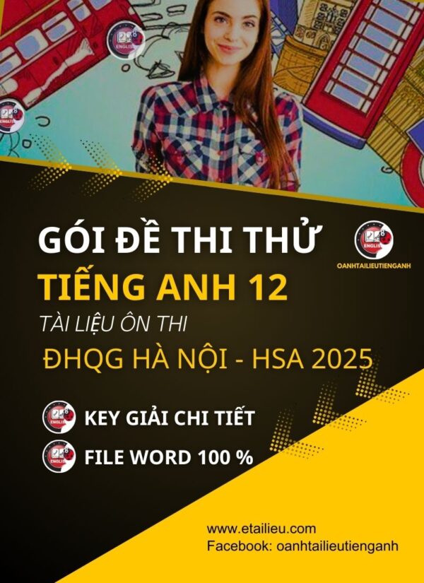 Gói Đề Thi Thử Tiếng Anh 12