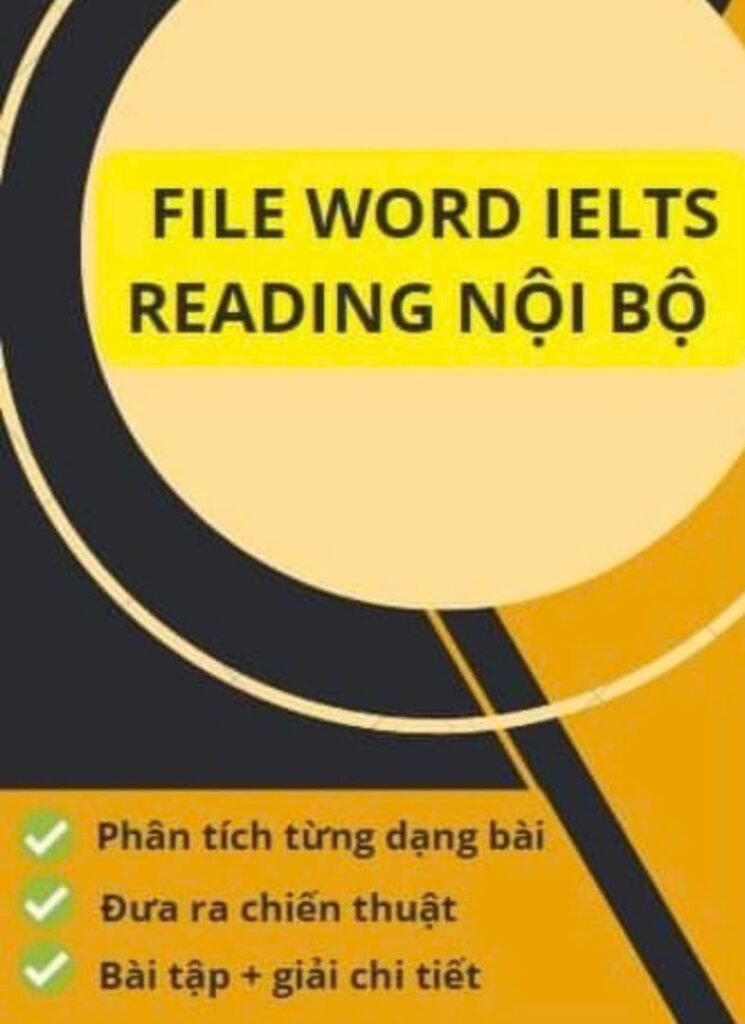 Tài liệu ôn reading nội bộ của trung tâm IELTS