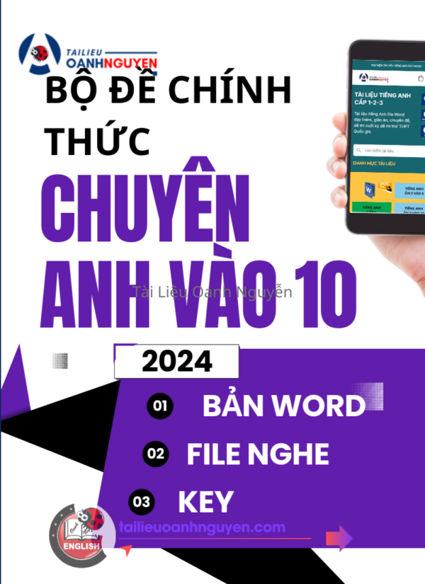 Bộ đề chính Thức chuyên Anh Vào 10